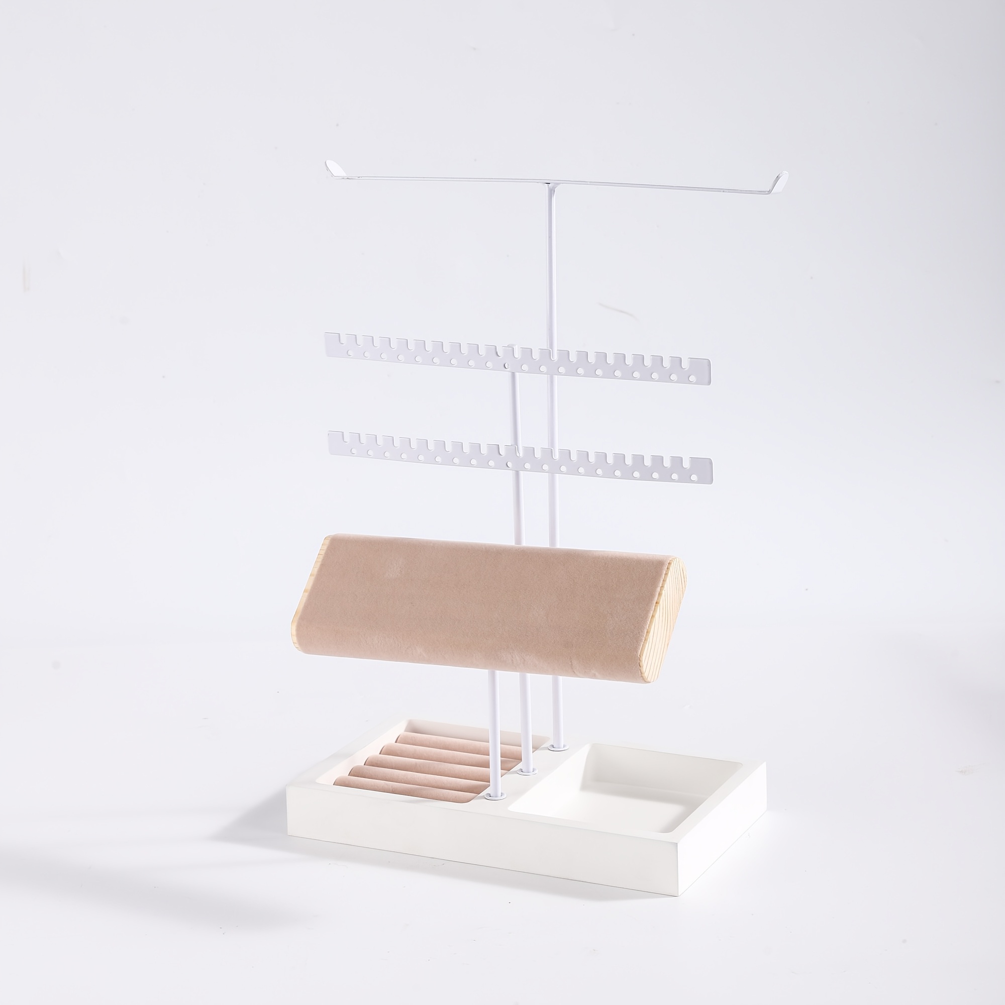 4-Layer Jewelry Storage Rack with Tray